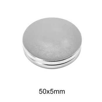  1 / 2 / 3 / 5 шт. 50x5 мм сильный цилиндрический редкоземельный магнит 50 мм x 5 мм круглые неодимовые магниты 50x5 мм большой магнит-диск N35 50 * 5 мм