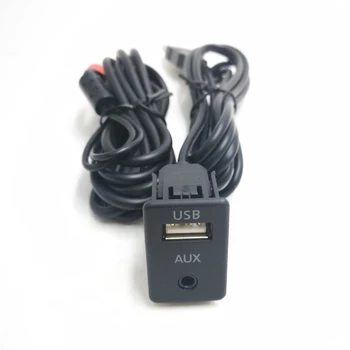 1,5 м RCA USB-кабель-адаптер Переключатель 3,5 мм Аудиоразъем AUX USB Кабель Удлинитель Монтаж Панель Проводка Для Volkswagen Toyota
