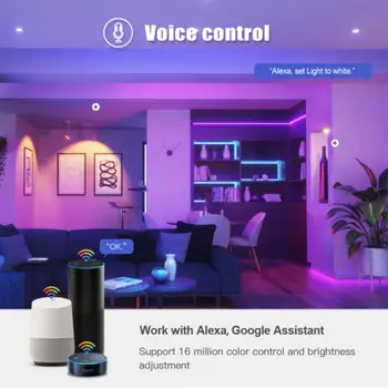 1 ~ 8 шт. Tuya 12 Вт / 15 Вт WiFi Умная лампа, светодиодная лампа E27 RGB с регулируемой яркостью с помощью приложения Smart Life, голосовое управление для дома, Alexa 1 ~ 8 шт. Tuya 12 Вт / 15 Вт WiFi Умная лампа, светодиодная лампа E27 RGB с регулируемой яркостью с помощью приложения Smart Life, голосовое управление для дома, Alexa 3