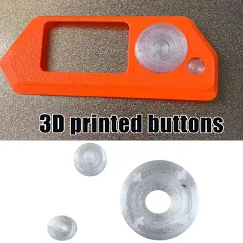 1 Набор для Flipper Zero 3D-печатные прозрачные кнопки Кнопка выравнивания Прозрачная кнопка 3D-печати, подходящая для деталей Flipper Zero