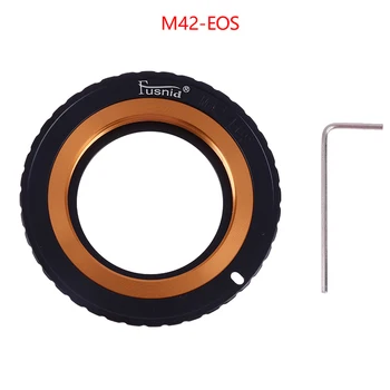  1 шт. Высококачественный адаптер для объектива M42 Металлическое кольцо Регулируемый адаптер для объектива Соединительное кольцо для Canon EF 5DIII 5DII 5D 6D 7D 60D
