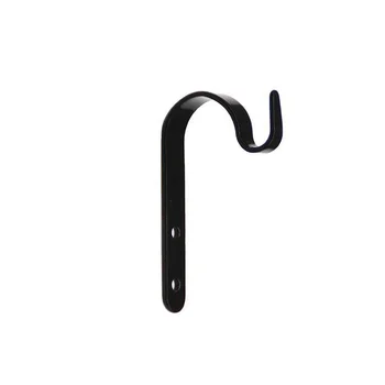 10 шт. J-образный металлический крючок, окрашенный в черный цвет, простой крючок, бытовые крючки для подвешивания с помощью винтов, крючки для халата для ванной комнаты для полотенец