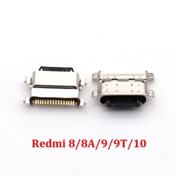 10 шт. Для Xiaomi Redmi 8 8A 9 9A 9C 9T 10 USB-порт зарядки док-станция розетка разъем зарядного устройства ремонт разъема