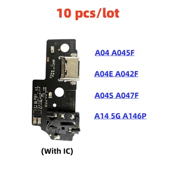  10 шт./лот, USB зарядное устройство док-станция разъем плата штекер порт гибкий кабель для Samsung Galaxy A04 A045F / A04S A047F / A04E A042F A14 5G