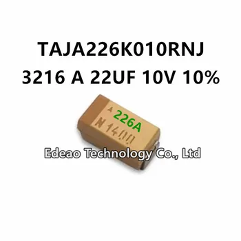 10 шт./лот Новый A-Type 3216A / 1206 22 мкФ 10 В ±10% Маркировка: танталовый конденсатор 226A TAJA226K010RNJJ SMD
