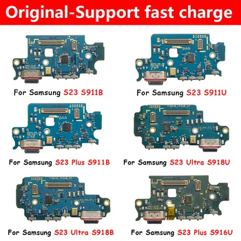 100% оригинальный USB-зарядный разъем док-станции зарядный порт гибкий кабель для Samsung S23 Plus Ultra S916B S916U S911B S911U S918B S918U