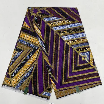 100% хлопок Нигерия Анкара Восковые ткани Блок Принты Батик Голландская высококачественная швейная ткань 2023 Новейшая модная африканская восковая ткань