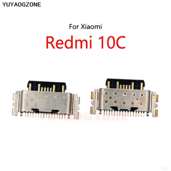 100 шт./лот для Xiaomi Redmi 10C Type C USB Разъем для зарядки Порт Разъем Разъем для зарядки Разъем док-станции для зарядки