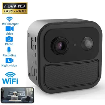 1080P HD Портативная экшн-камера с креплением на теле WiFi DV Видеокамера Циклическая запись Поддержка TF-карты Видео ночного видения Mini BodyCam
