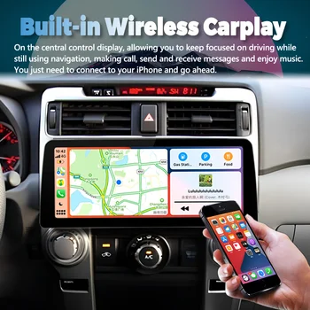 12,3 дюйма QLED Экран Радио Android 12 Авто Видеоплеер Стерео Для Toyota 4Runner 2009-2019 GPS Multimedia Carplay Головное устройство 2DIN