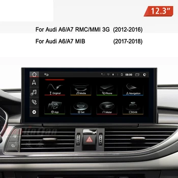 12,3-дюймовое автомагнитола стерео для Audi A6 C7 S6 RS6 A7 S7 RS7 2011-2018 обновления Apple CarPlay Android Auto Navigation 4G WiFi BT 12,3-дюймовое автомагнитола стерео для Audi A6 C7 S6 RS6 A7 S7 RS7 2011-2018 обновления Apple CarPlay Android Auto Navigation 4G WiFi BT 2