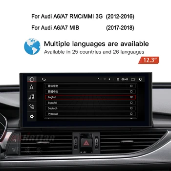 12,3-дюймовое автомагнитола стерео для Audi A6 C7 S6 RS6 A7 S7 RS7 2011-2018 обновления Apple CarPlay Android Auto Navigation 4G WiFi BT 12,3-дюймовое автомагнитола стерео для Audi A6 C7 S6 RS6 A7 S7 RS7 2011-2018 обновления Apple CarPlay Android Auto Navigation 4G WiFi BT 4