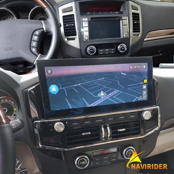 12,3-дюймовый автомобильный мультимедийный видеоплеер Gps Radio 2din для Mitsubishi Pajero 4 Android V80 V97 2006-2014 Screen Carplay Bluetooth