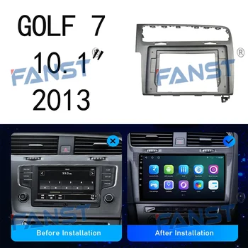 13 моделей vw Golf 7 10-дюймовая интеллектуальная навигационная система Android Radio установлена на автомобильной крышке, включая шнур питания и CANBUS