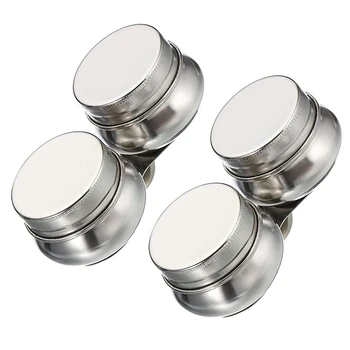 2 Pack Palette Cups Paint Pot Container Cup с крышкой и зажимом Double Dippers Нержавеющая сталь для масляной живописи