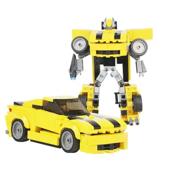 2-в-1 Роботизированный автомобиль Модель 251 шт. Набор строительных игрушек из телешоу MOC Build