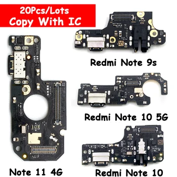 20 шт./лот Новый USB-порт для зарядки, соединительная плата, гибкий кабель с микро для Xiaomi Redmi Note 11 10S 10 9S 9 Pro 5G Зарядный порт