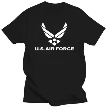 2022 Модная хлопковая футболка Логотип ВВС США Американская военная мужская футболка ВВС США 1659
