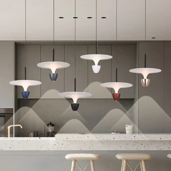 2023 Новейший скандинавский минималистичный светодиодный светильник для ресторана, бара, столовой, отеля, современных потолочных люстр