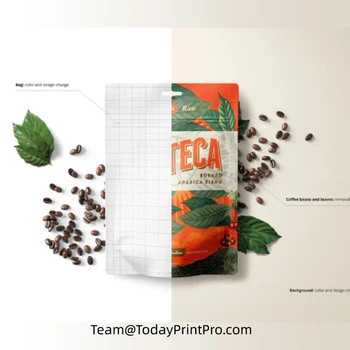 250 г 500 г 1 кг Кофейный мешок с плоским дном, изготовленные на заказ пустые кофейные пакеты с индивидуальной печатью, упаковка кофейных зерен
