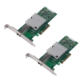 2X 10 Гбит/с Сетевая карта PCI-E Сетевая карта 82599EN Набор микросхем для конвергентного сетевого адаптера (NIC) X520-DA1 с одним портом SFP +