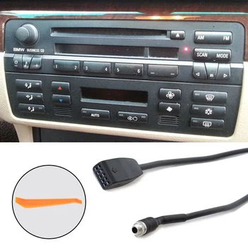 3,5 мм Автомобильный AUX Входной интерфейсный адаптер MP3 Радиокабель для BMW E39 E53 X 5 E46 320i 320ci 323i 325i Купе Седан Кабриолет
