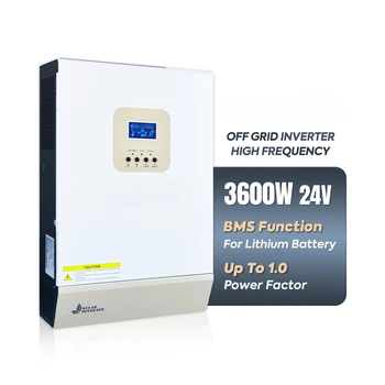 3,6 кВт 3600 Вт Гибридный солнечный инвертор с чистой синусоидой 24V100A MPPT, работающий без батареи