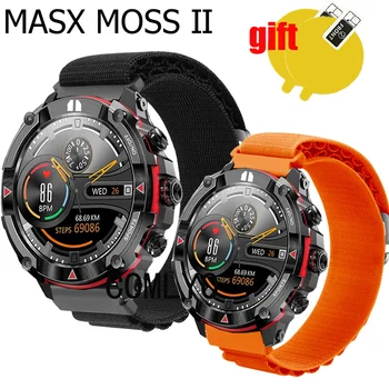 3 в 1 Ремешок для MASX MOSS II. Смарт-часы Ремешок Нейлон Мягкий браслет Ленты Ремень Защитная пленка для экрана