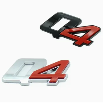 3D ABS Хром Черный Q4 Логотип Буквы Автомобильный багажник Эмблема Значок Наклейка Наклейка Для Maserati Ghibli Q4 Наклейка Аксессуары