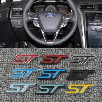 3D Metal ST RS Эмблема Авто Значок На Рулевом Колесе Наклейки Наклейки для Ford Focus X 2 3 4 Fiesta Kuga Escape Mondeo Vignale Puma