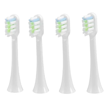 4 шт. Сменные головки зубной щетки для Xiaomi SOOCAS V1X3 / X3U X1 / X3 / X5 Электрические головки для зубной щетки белые