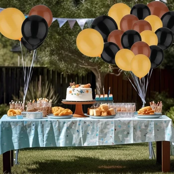 41 шт. Набор 10-дюймовые черные латексные воздушные шары для вечеринки по случаю дня рождения Латексные воздушные шары для вечеринок Воздушные шары на день рождения Латексный воздушный шар