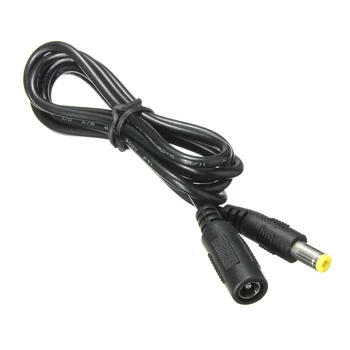 5,5 мм x 2,1 мм Разъем питания постоянного тока Удлинитель кабель «папа-мама» Разъем для проводовДлина кабеля: 1,2 м