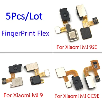 5 шт., новая лента отпечатков пальцев Touch ID Sensor Кнопка главного меню Flex CableДля Xiaomi Mi9 Mi 9 Se 9Se / Mi A3 CC 9E CC9e Кнопка «Домой»