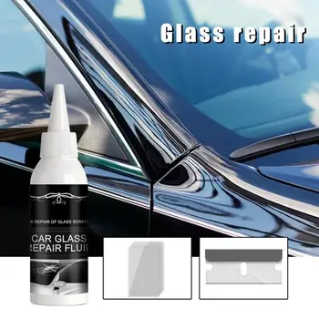 50 мл Автомобильный раствор для ремонта автомобильных стекол Жидкость для ремонта стекол Набор инструментов для ремонта автомобильных стекол Nano Repair Fluid Crack Scratch