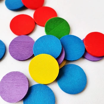 50 набор Математические жетоны для детей Цветная развивающая игрушка Монтессори для подсчета Сортировка Шаблон Бинго Фишки Игровые токены