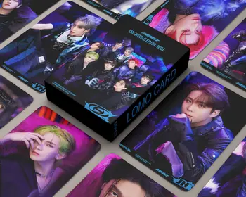 55Pcs/Set Kpop Hot Idol ATEEZ Новый альбом WILL Высокое качество Ломо Карты Украшение Коллекция Открытка Хонджун Сонхва Юнхо Сан