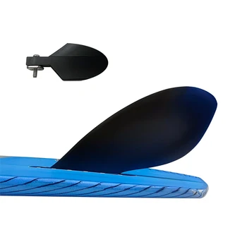 7 Длина Доска для поддержки Пластиковый плавник Нейлон Quilha Доска для серфинга Лонгборд 1 шт. Черный Одинарная центральная доска для серфинга Плавник Stand Up Paddle Sport