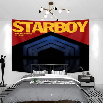 90x150 см Starboys Гобелен Флаг Выходные Музыка Альбом Стены Искусство Плакаты Эстетика Гостиная Спальня Печатный