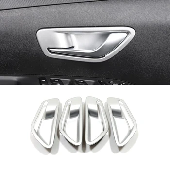 ABS Хром Внутренняя дверь автомобиля Рамка защиты чаши Обложка Отделка Наклейка Стайлинг Авто Аксессуары для Hyundai Tucson NX4 2021 2022 2023