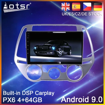 Android 10.0 64G Автомагнитола Плеер GPS Навигация Для Hyundai i20 PB 2012 2013 Авто Стерео 2din Мультимедийный видеоплеер Головное устройство