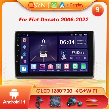 Android Авто Радио Для Fiat Ducato Peugeot Boxer Citroen Jumper 2006-2022 Carplay GPS Навигация Мультимедийный видеоплеер Стерео