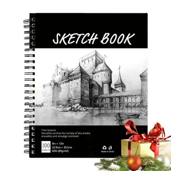  Artist Sketch Pad 9x12inch Spiral Bound Sketching Drawing Pad Sketching Notebook With Smooth Writing For Pastel Pencils Карандаши Мелки
