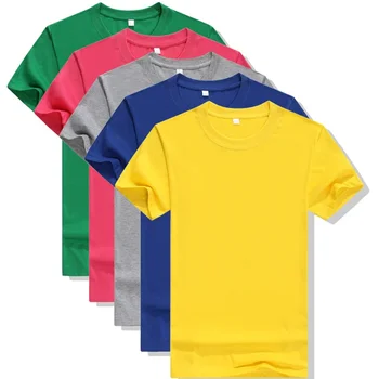 B1228 Line Однотонные футболки Мужские летние мужские футболки с коротким рукавом