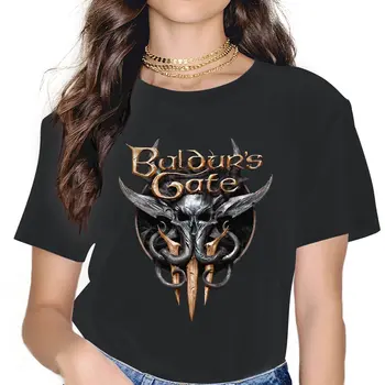 Baldur's Женские рубашки Приключенческая игра Baldur's Gate Baldur's Gate Футболка оверсайз Harajuku Винтажный женский топ