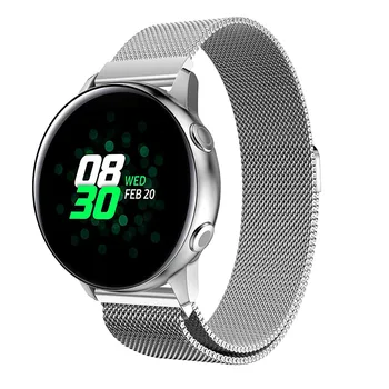 Band Для часов Samsung Galaxy 4/5/pro классические 46 мм Active 2/amazfit GTS/GTR магнитная петля браслет Huawei watch GT/2/3/pro ремешок