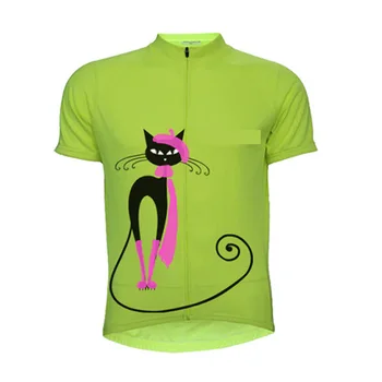 Cat Женская велосипедная одежда Велоспорт Джерси Езда на велосипеде Одежда с коротким рукавом Ropa Ciclismo Быстросохнущая дышащая велосипедная одежда Cat