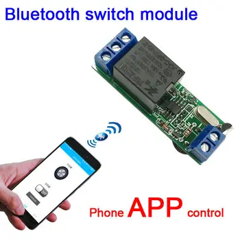 DC 12 В Android Bluetooth, дверной замок, контроль доступа, телефон, приложение, переключатель, релейный модуль, функция толчковой подачи, функция самоблокировки, умный дом
