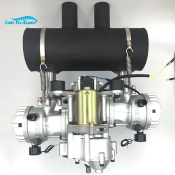DLE200H бензиновый двигатель с водяным охлаждением двухцилиндровый двухтактный рабочий объем 200 куб. см