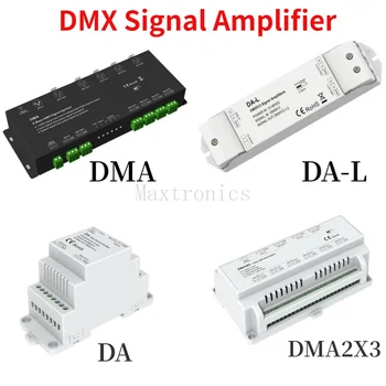 DMX512 Усилитель сигнала Ретранслятор сигнала DMA 4-канальный DA-L 2-канальный DMA2X3 6-ходовой разветвитель сигнала DMX DC12-36V для светодиодной ленты